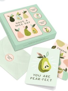 CORR Fruit Assorted Mini Notes Set S/12 NEW in box